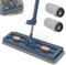 Trapeador Plano Grande, 360° Rotating Mop with Dewatering Scraper, Mopa Plana Industrial De Algodón De 137cm con 2 Almohadillas De Microfibr para Limpieza En Seco Y En Húmedo