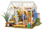 ROBOTIME Kit fai da te in miniatura per casa da giardino, in legno, modello casa delle bambole con LED, per adulti e bambini, regalo di compleanno per vacanze