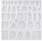 1 Pcs Jewellery Resin Mould Jewellery Making Silicone Moulds Variety Size Resin Earring Moulds with Hole for Making Jewelry Earrings Pendants Earring Accessories (Moonlight Gemstone)