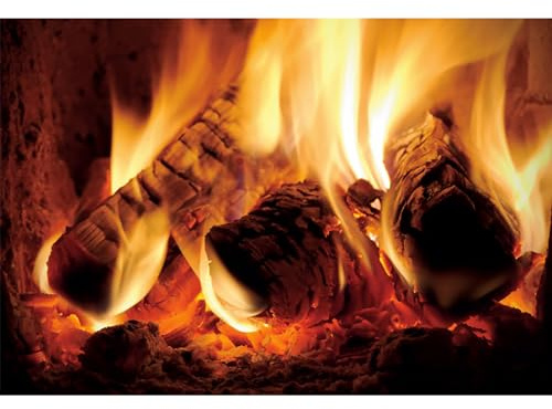 MIRRORANG 1,5x1m Kamin Hintergrund Verbrennung Brennholz Flammend Flamme Verbrennung Feuer Fotografie Hintergrund zum Weihnachten Party Erwachsene Porträt Foto Schießen Studio, Vinyl