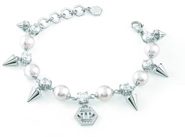 Philipp Plein Damen Armband Armkette Edelstahl Silber RHAPSODY PJ8EA08BU