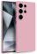 MyGadget Cover per Samsung Galaxy S24 Ultra - Custodia in Silicone Morbido a Doppio Strato – Case con Protezione Fotocamera & Fodera Interna Antigraffio - Rosa