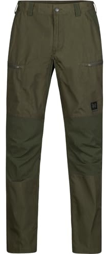 Härkila Fjell Hose Herren Jagdhose Outdoor Strapazierfähig Gewachste Baumwolle Stretch Wasserabweisend Active Fit Flexibler Bund Reißverschlusstaschen