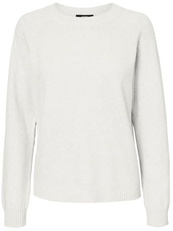 VERO MODA Damen Pullover 10221006 Snow White S