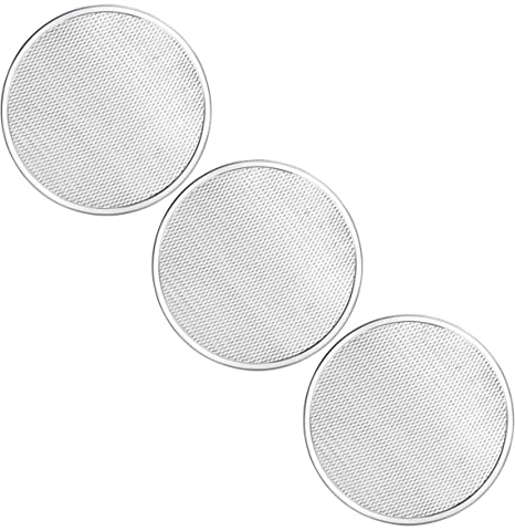 MILISTEN Bandeja para Horno con Rejilla para Pizza de Metal Resistente para Hornear Perforaciones Diseño de Fácil Limpieza