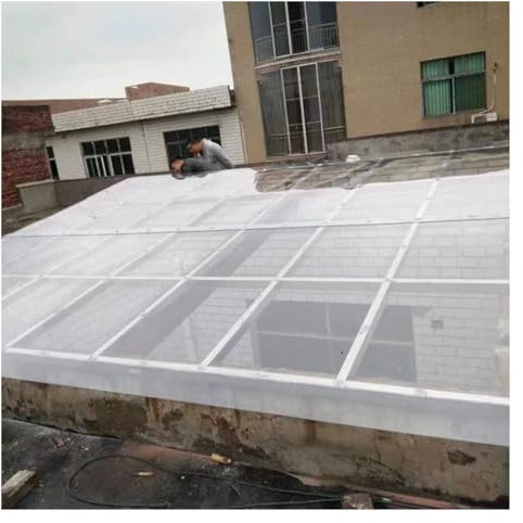 AFGZQ Pannelli Coperture Policarbonato Trasparente Pannelli Serre, Resistenti Intemperie E Facili Piegare for Serre, Capannoni, Carport (Size : 4 x 3.3ft)