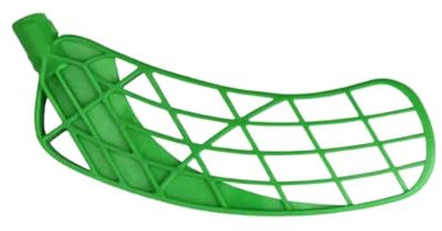 Harilla Floorball-Klinge, Inline-Hockey-Schläger-Klinge, Herren/Damen PE Dryland Eishockey-Schläger-Klingenkopf, Gebogener Floorball-Schlägerkopf, Grüne Linke Hand