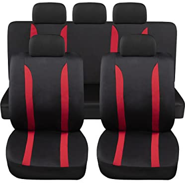 Auto Accessori Lupex - Coprisedili Auto Modello Universali LS, Kit Anteriore e Posteriore, Fodere Sedili Medio Piccoli, No Suv (LS09-R)