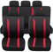 Auto Accessori Lupex - Coprisedili Auto Modello Universali LS, Kit Anteriore e Posteriore, Fodere Sedili Medio Piccoli, No Suv (LS09-R)