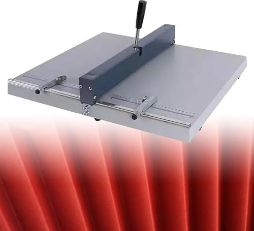 STWBHW Manual Creasing Machine,460mm/18inch Paper Creasing Machine with Positioning Block A Clear Scale Excellent Precision for Paper Card Book Scoring Menus Invitations