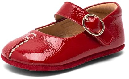 Bisgaard Unisex Children's Annabelle Trainers, Red Patent, 6 UK Child