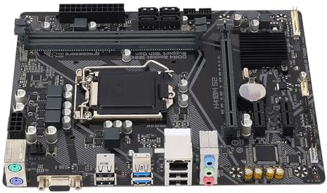Carte Mère H410M-S2, Emplacement DIMM M ATX 2 DDR4, Emplacements PCI E, 2 Canaux DDR4 2933 2666 2400 2133 MHz, pour LGA 1200 10e Génération pour Processeur Core CPU