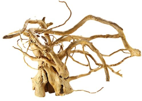 Hobngmuc Aquarium Sinkable Driftwood, Wood For Fish Tank Natural Decoration, Turtle Tank Wood Tree Trunk, Solid Reptile Wood Branches Terrarium Decor, Natural Plant Fish Tank Accessories