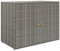 HEFZGDB Gartenschrank Grau 100x55,5x80 cm Poly Rattan Mutfak Dolabı Buffetschrank Sideboard Küche Büroschrank für Wohnbereich Arbeitszimmer Küche Abstellraum