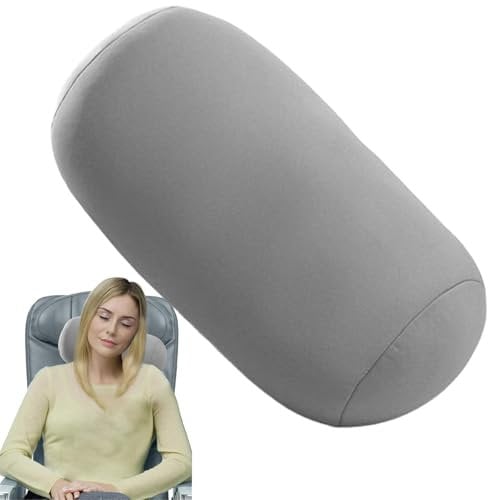 Mikroperlen-Nackenrolle, Mikrokügelchen-Rückenkissen, Nackenrolle Kissen Mit Mikroperlen Füllung, Röhrenförmiges Rundes Nackenstützrohr-Nackenkissen,Travel Beanie Support Rückenkissen Für Rücken