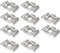 Abrazaderas Para Cercas | 10X Soporte De Malla De Valla En Acero Inoxidable Con Doble Varilla | Accesorios Resistentes Para Barreras, Brackets De Fijación Para Uso En Hogar, Jardín, Apartamento Y