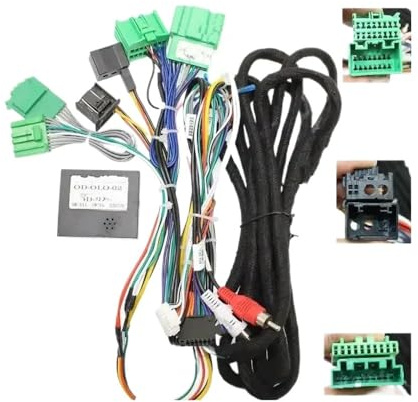 Radio Blenden 16Pin Kabelbaum Adapter Canbus Box Decoder Android Radio Power Kabel Für Volvo Für XC90 High End Für S90 V90wire Einbaurahmen(with canbus)