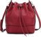 AFKOMST Beuteltasche Damen,Leicht Schultertasche Damen Gross und Sanft Handtasche mit 2 Schulterriemen (Red)