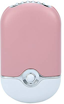 USB Mini persönlicher tragbarer Ventilator, elektrisches Klimaanlagengebläse, Handkühlventilator für Wimpernverlängerungs Nagellack Schnelltrockner(Rosa)