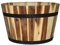Classic Home & Garden Pot de Fleurs en Forme de tonneau à Whisky Acacia 40,6 cm