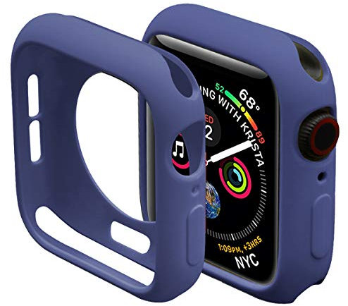 Miimall Mimall Funda Compatible con Apple Watch Series 3/2/1 38mm, Bumper Case Anticaída para iWatch, Suave Flexible TPU Funda Protectora Slim para Apple Watch Series 3/2/1 38mm - Azul Real