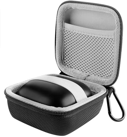 LinkIdea - Custodia rigida per auricolari Bluetooth portatili Beats Powerbeats Pro, in tela di nylon Power Beats Pro, con spazio per cavo di ricarica e parti (nero)