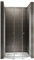 GINA Porte de douche H 185 cm largeur réglable de 68 à 72 cm verre transparent