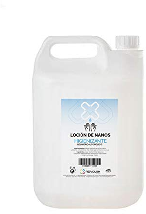 Gel idroalcolico per mani 5 litri per hotel, bar, negozi