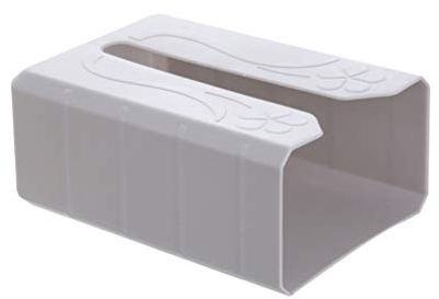 UPKOCH Taschentuchbox Wandmontage Ohne Bohren, Klebendes Design, Papierhandtuchspender, Rechteckig, Grau, Geeignet FüR KüChe, Bad, Wohnzimmer, Arbeitsplatten