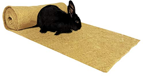 WormBox ﻿Lecho para Suelo de Jaula (roedores/Conejos) 100% cáñamo en Rollos de 5 m x 54 cm, Alta Densidad/Alta Resistencia, 7-8 mm.