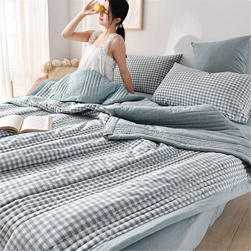 Yinghesheng Coverless Duvet 4.5 Tog for Single Double King Size, Lightweight Summer Quilt, Microfibre Quilted Bedspreads, Machine washable,C,200x230cm
