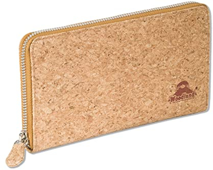 Woodland DAMENGELDBÖRSE NATURKORK RFID/NFC Blocker Echt Kork Natur