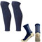 KAIK. Football Grip Socks Team Colour Set, Grip Socks and Football Cut Socks (Navy)