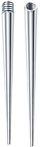 Yisawroy Stainless Steel Ear Gauges Stretching Plugs Tapers Insertion Pin for Ear Nose Stretcher 16G 14G Piercing Stretching Kit steel taper insertion pin kit