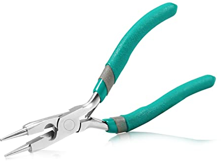 SPEEDWOX 15,2 cm runde Spitzzange mit Schneider, vielseitig verwendbar, feine Schmuckherstellungszange, kleine Drahtschlaufenzange, Präzisions-Reparaturwerkzeuge für DIY-Schmuckherstellung
