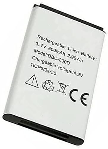 Backupower Ersatz Akku Kompatibel mit Doro DBC-800A, DBC-800B, DBC-800D, DBP-800B, XYP1110007704 Handy Smartphone Telefon 3.7V 800mAh 2.96Wh