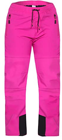 ZARMEXX Kinder Thermohose Jungen Mädchen Outdoor Softshell Hose Trekking Herbst Winter Schneehose Skihose Wanderhose (1994 pink, 158)