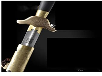 Homeaifen Longquan Chinesisches Schwert Katana Stand Han Stahl Schwert Taiji Full Tang Kung Fu Schwert UK-X-S7208
