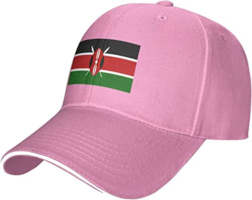 LOUJIN Flagge von Kenia Baseball Cap Herren und Damen Outdoor Sport Ente Zunge Hut Verstellbare Casquette, Fotofarbe, One size