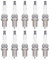 10 Stück Zündkerze K6RTC Ersatz für CHAMPION RC12YC, Kompatibel mit 12 132 02 12 132 02-S 25 132 12-S Motor für ARIENS 21525900