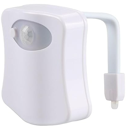 JINGAN Toilette à LED | Changement Couleur des lumières LED des Toilettes,Capteur Mouvement Cuvette Toilette Veilleuse Cool Fun Accessoire Salle Bain Unique Funny Gadgets