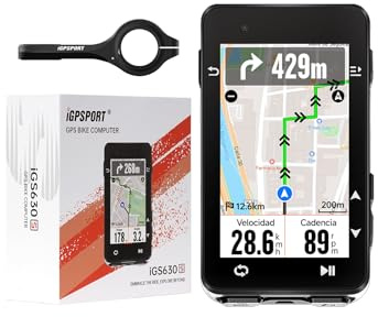 iGPSPORT iGS630S Fahrradcomputer GPS mit hoher 35 Stunden Batterie, 2,8 Zoll LCD-Farbdisplay, unterstützt BLE5.0/Ant+, IPX7