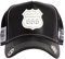 Red Monkey Designs Route 666 Limited Edition Unisex Trucker Snapback Hat Cap RM1464 | 2 Farben, Schwarz, Einheitsgr��e