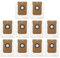Donkivvy Lot de 10 sacs à poussière de rechange compatibles avec aspirateur robot pour Cecotec pour Conga 11090 Spin