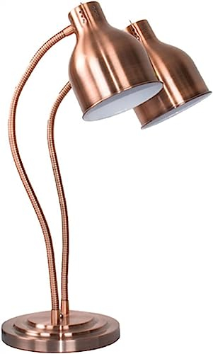 Generisch Kommerzielle Wärmelampe für die Küche, Warmhaltelampe, Doppelglühbirnen, Buffet-Station, Lampe, Display, Heizung, Konservierungslicht, Lampen – Bronzefarben