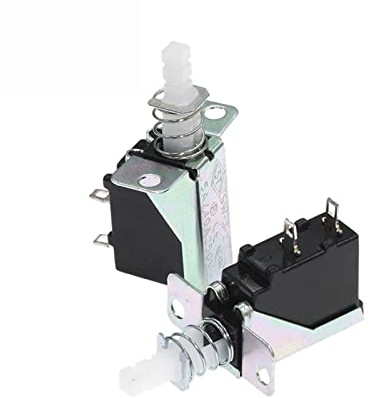 elektronischer Schalter Mikroschalter, 5 Stück, selbstsichernder Schalter mit geradem Schlüssel, KCD-A10 SW-3 A04, Netzschalter, 2-polig, äußere Feder, 5 A for Dunstabzugshaube
