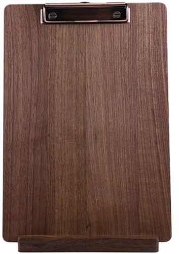 Muteitt Klemmbrett Aus Walnussholz Ständer, Menühalter Aus Holz, Ideal Für Die Präsentation Von Menüs, Quittungshalter, Für Restaurants, Bars, Cafés