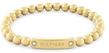 Tommy Hilfiger Jewelry Armband mit Schmuckperlen für Damen Kollektion aus Edelstahl, Gelbgold und Nelkengold