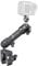 FANAUE Super Clamp Camera Mount Monitor Magic Arm Double Ball Head Adapter with 1/4-20 Thread for Canon/Nikon/DSLR/Gopro/LED Lights/Insta360, Action Camera Can be Mounts on Bike Motorcycle Handlebar
