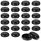 Ymapinc 24Pcs Outdoor Furniture Feet, Patio Table and Chairs Feet Covers, 1-1.5 inch Round Chair Leg Protectors for Outdoor Iron Tables Chairs Floor Caps Chair Feet Replacement - Black